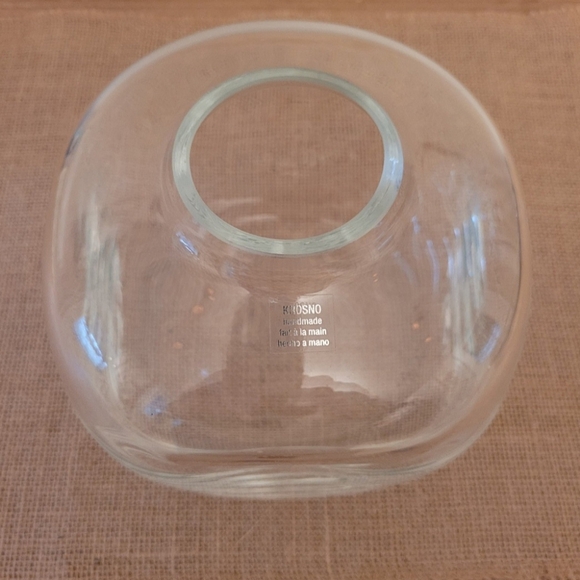 Krosno Clear Glass Cube Vase - Picture 6 of 9